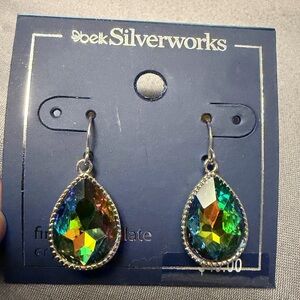 Belk Multicolor Teardrop Crystal Earrings